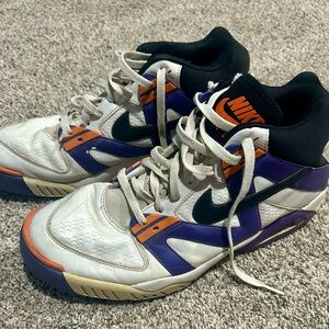 Nike Retro White, Purple and Orange.